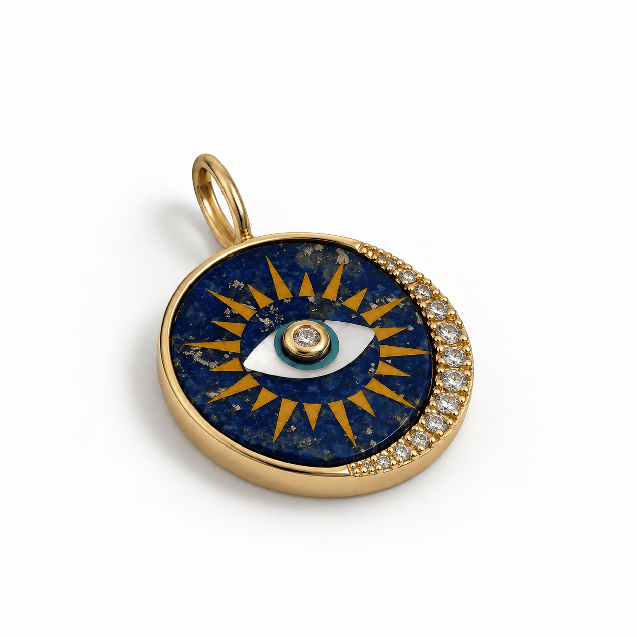 CLA CHARMS Evil Eye Sun and Moon Charm