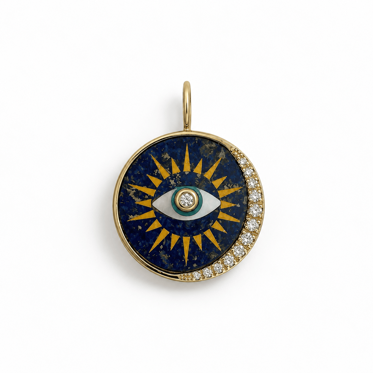 CLA CHARMS Evil Eye Sun and Moon Charm
