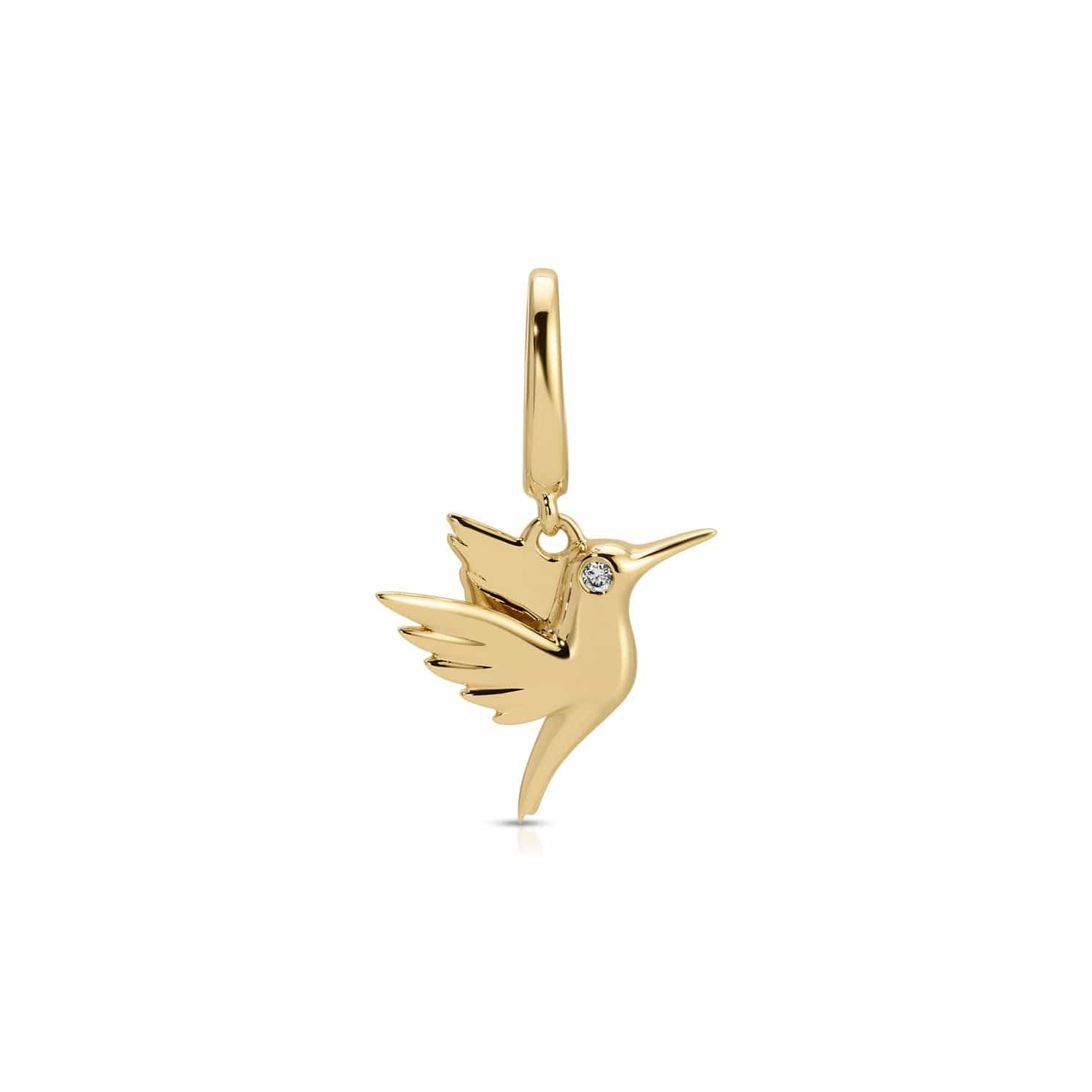 EF COLLECTION CHARMS 14k Yellow Gold Gold Hummingbird Clip Charm