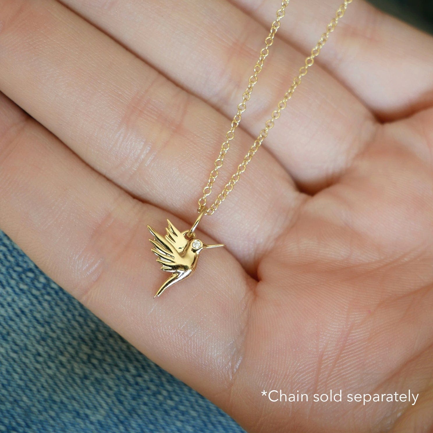 EF Collection CHARMS Hummingbird Charm with Diamond Eye
