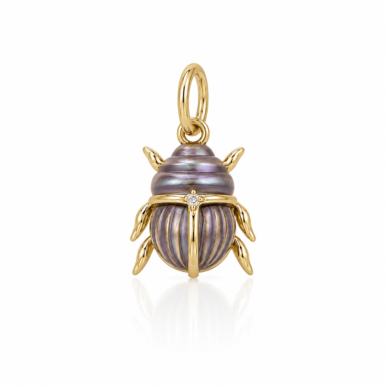 Curated Los Angeles CHARMS Mother of Pearl Beetle Charm
