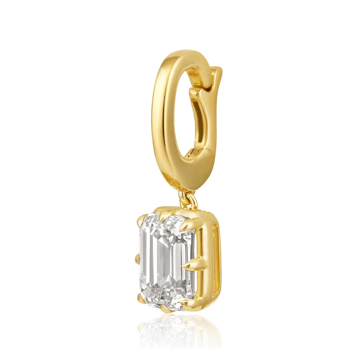 Curated Los Angeles CHARMS Natural Diamond Claw Prong Pendant Charm