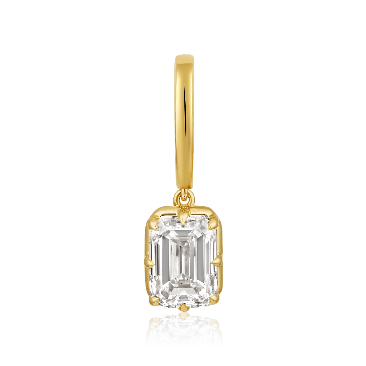 Curated Los Angeles CHARMS Natural Diamond Claw Prong Pendant Charm