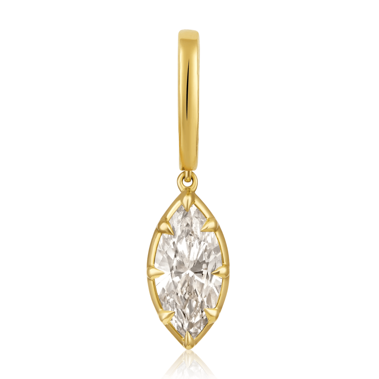 Curated Los Angeles CHARMS Natural Diamond Marquise Pendant Charm