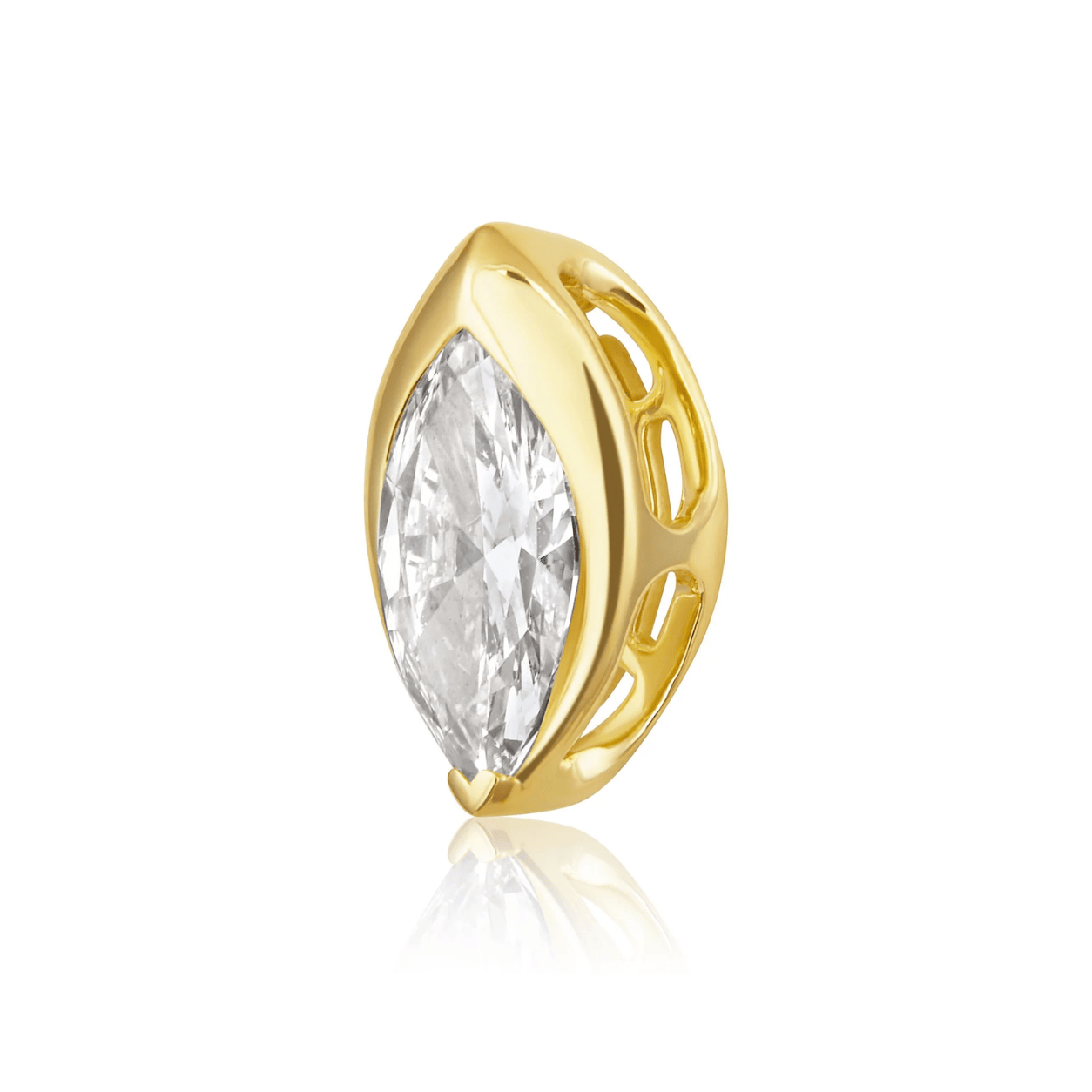 Curated Los Angeles CHARMS Natural Diamond Marquise Slide Charm Pendant
