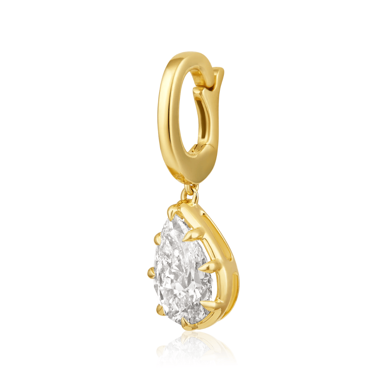 Curated Los Angeles CHARMS Natural Diamond Pear Pendant Charm