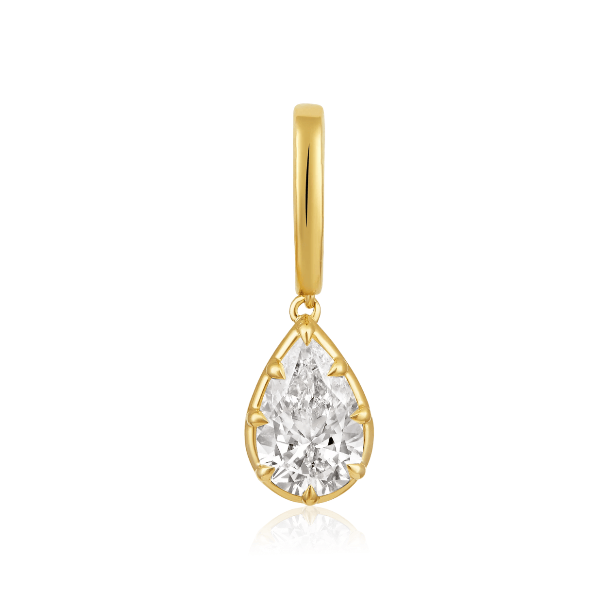 Curated Los Angeles CHARMS Natural Diamond Pear Pendant Charm