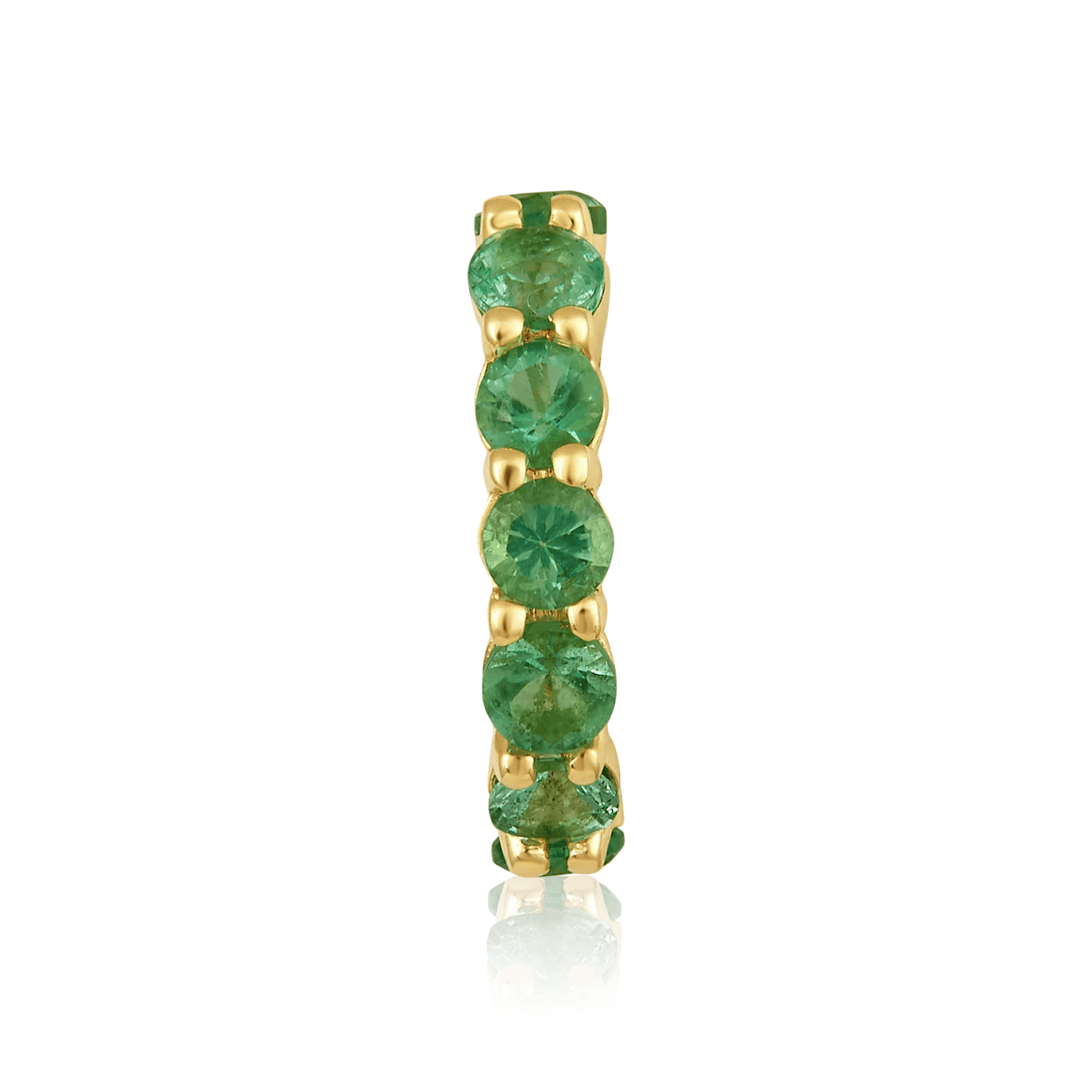 Curated Los Angeles CHARMS Natural Emerald Eternity Rondelle Bead Charm