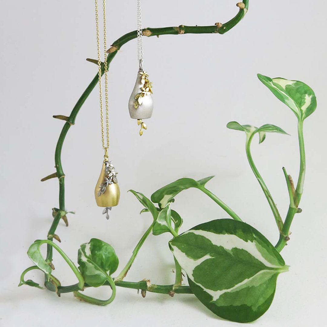 Gwen Barba Charms & Pendants Blossom Bell Pendant - Mixed Metal