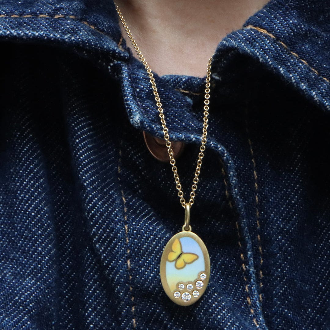 Gwen Barba Charms & Pendants Butterfly Sunrise Pendant