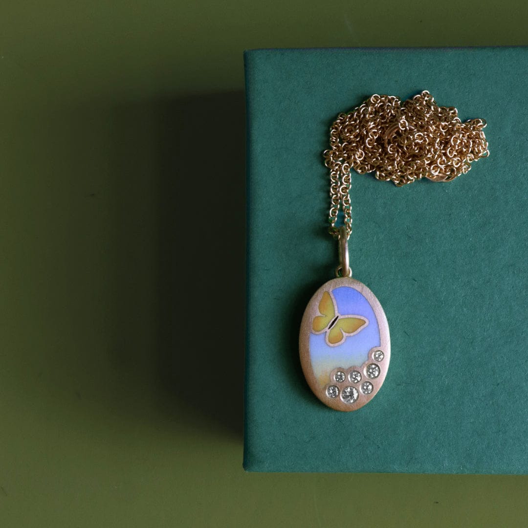 Gwen Barba Charms & Pendants Butterfly Sunrise Pendant