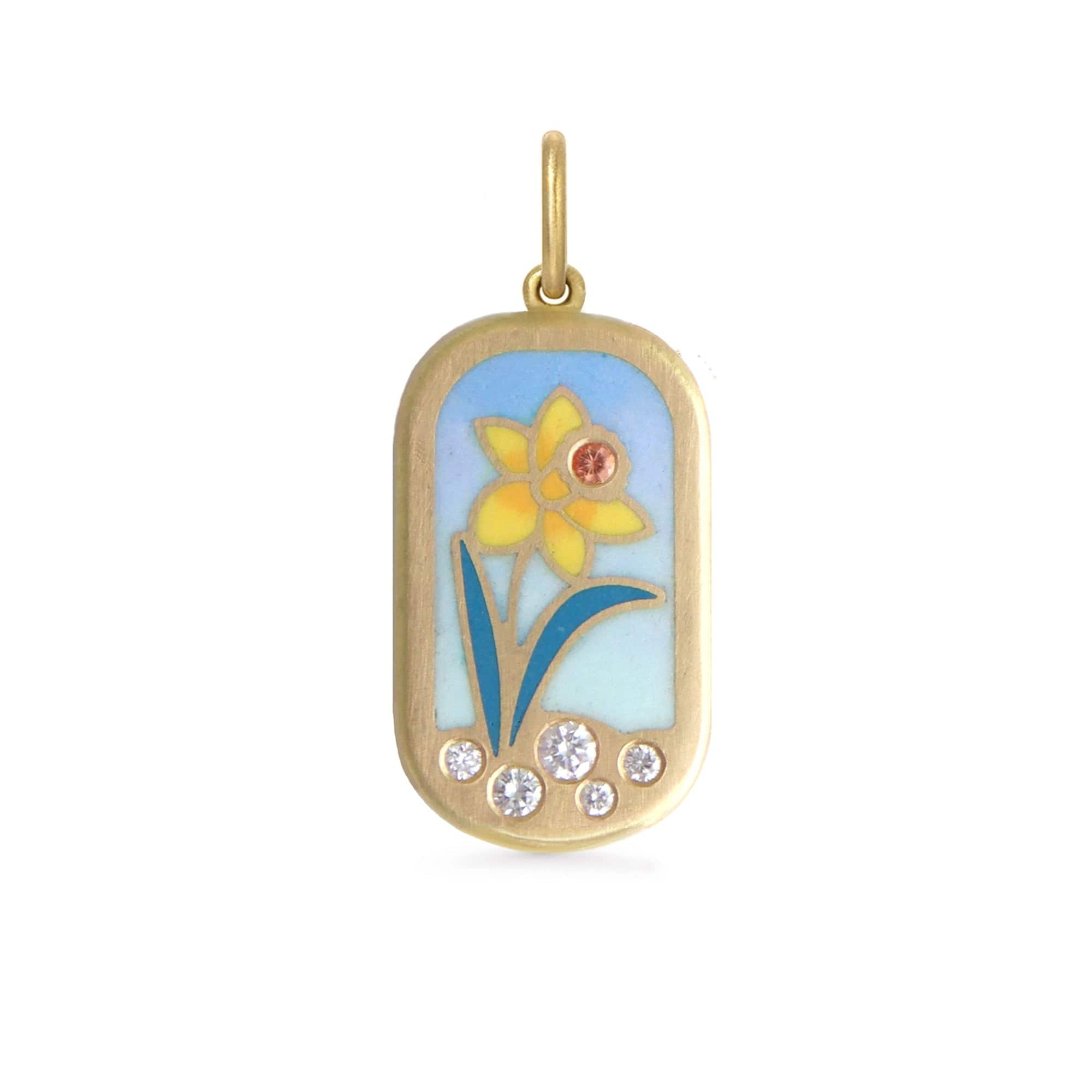 Gwen Barba Charms & Pendants Daffodil Pendant