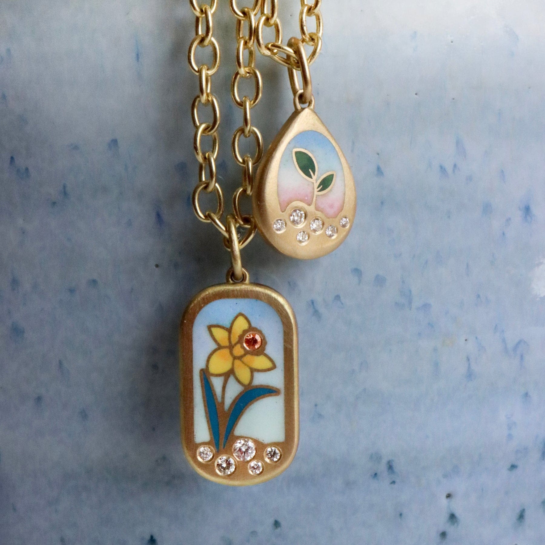 Gwen Barba Charms & Pendants Daffodil Pendant