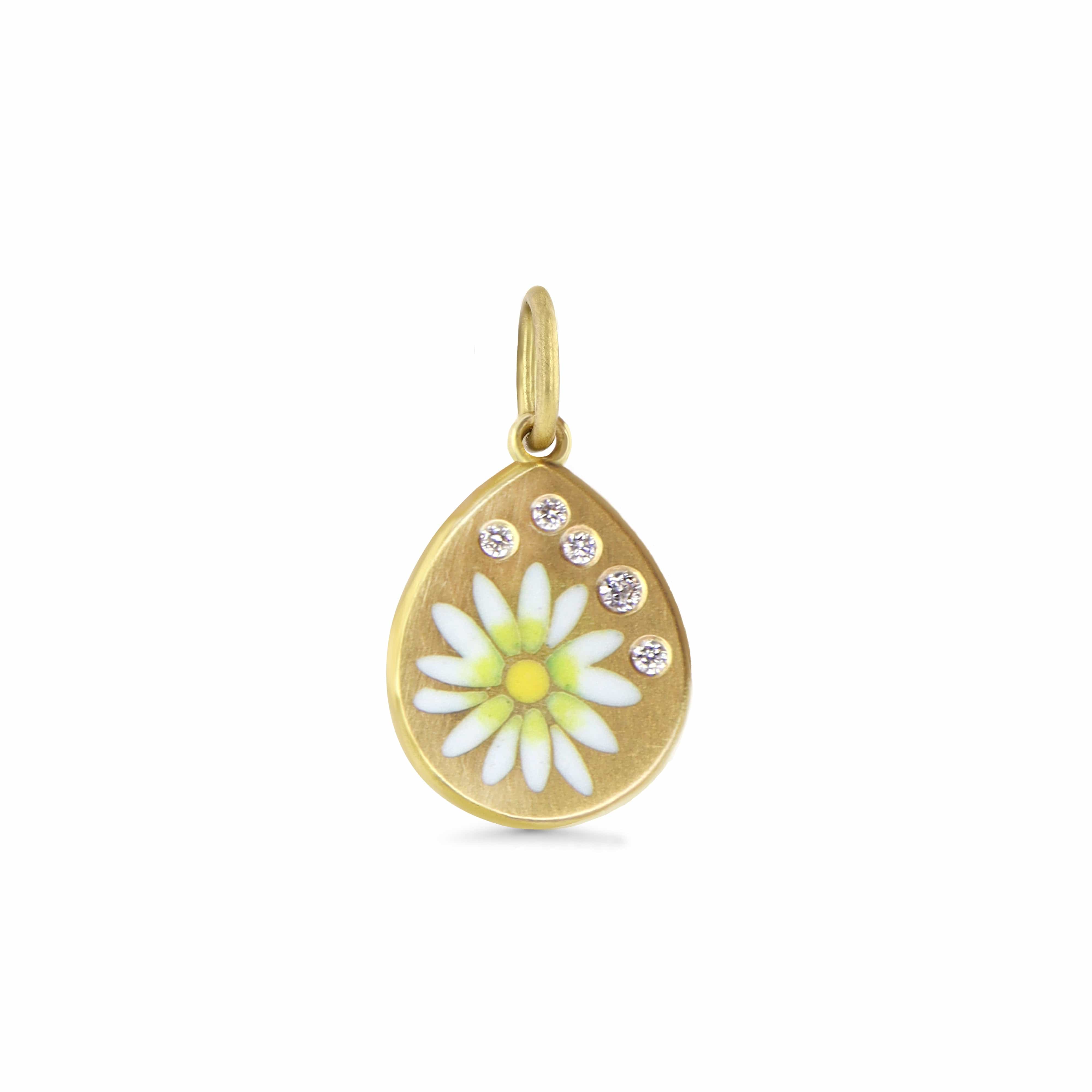 Gwen Barba Charms & Pendants Daisy Enamel Pendant