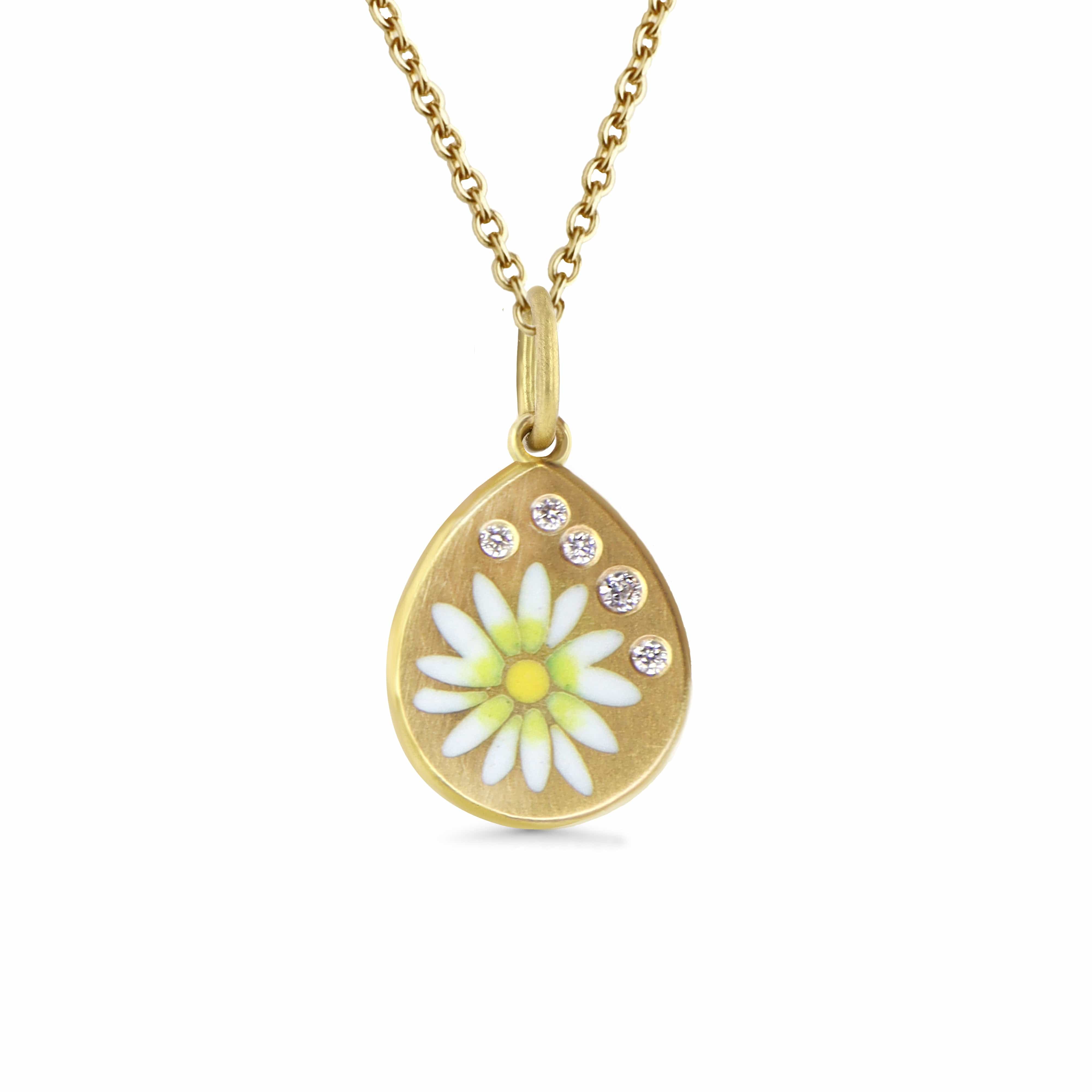 Gwen Barba Charms & Pendants Daisy Enamel Pendant