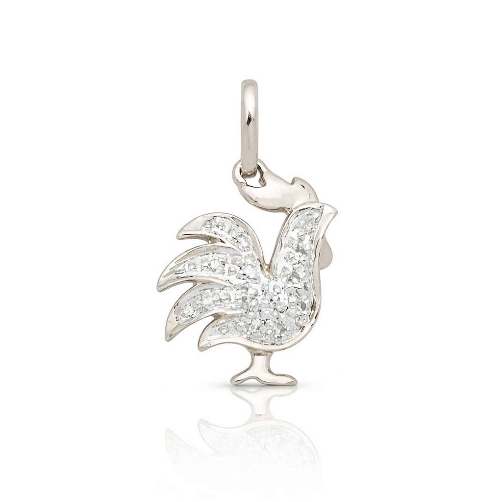 Curated Los Angeles Charms & Pendants Diamond Rooster Charm