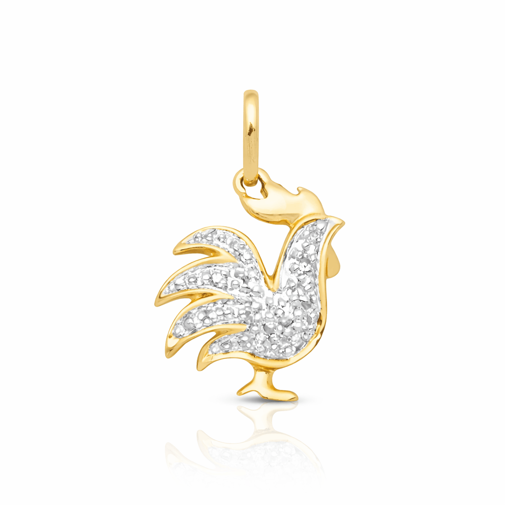 Curated Los Angeles Charms & Pendants Diamond Rooster Charm
