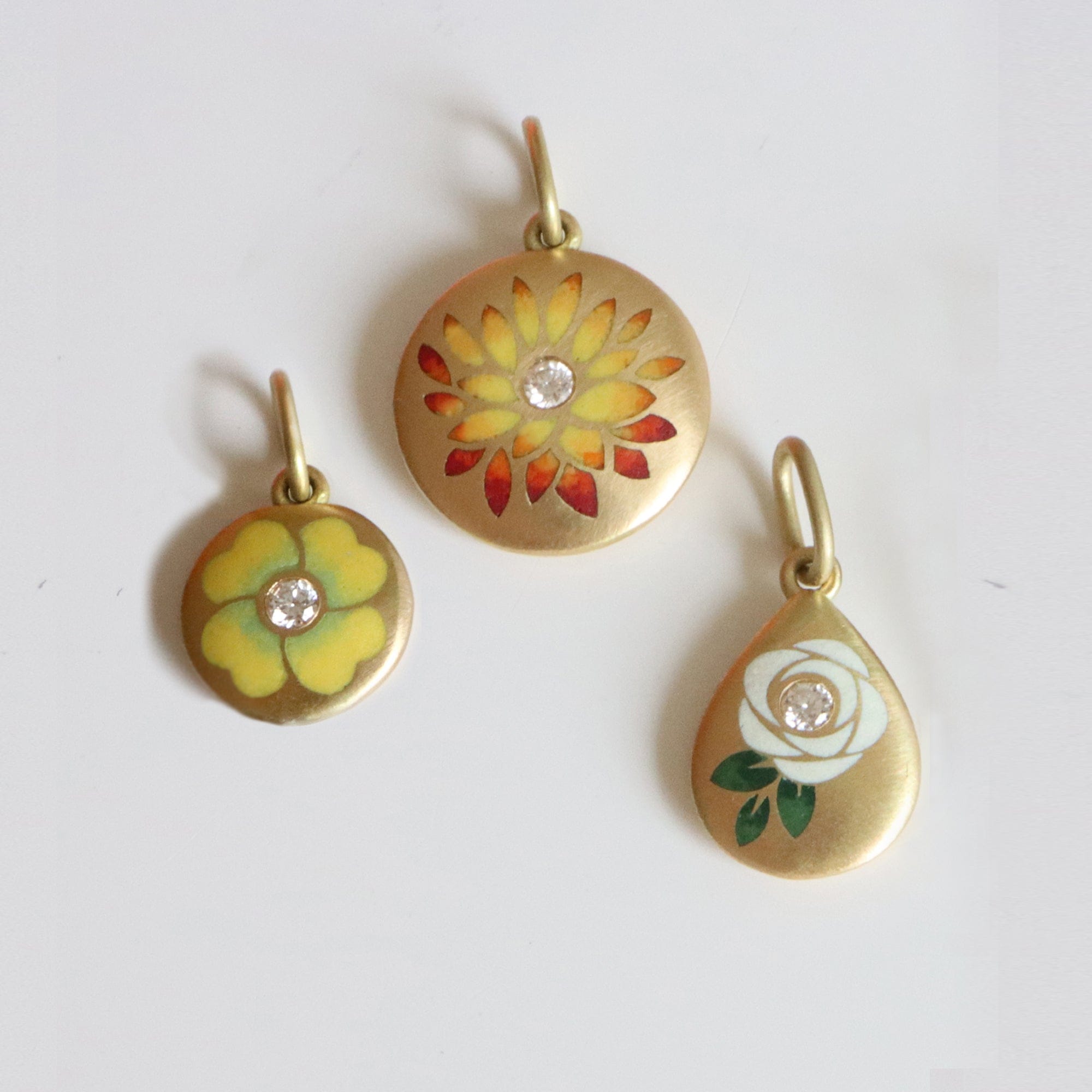 Gwen Barba Charms & Pendants Evening Primrose Pendant