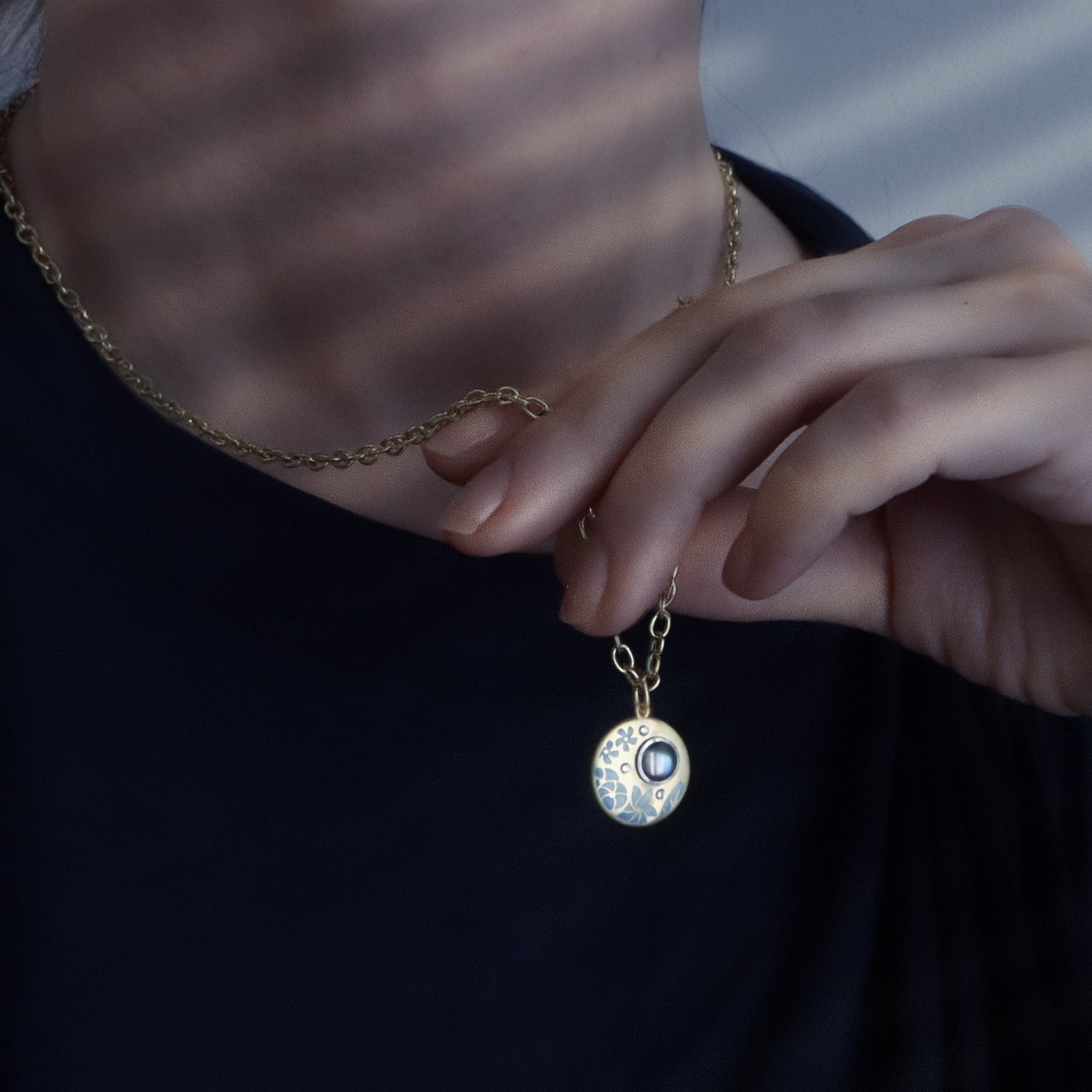 Gwen Barba Charms & Pendants Moon Garden Pendant