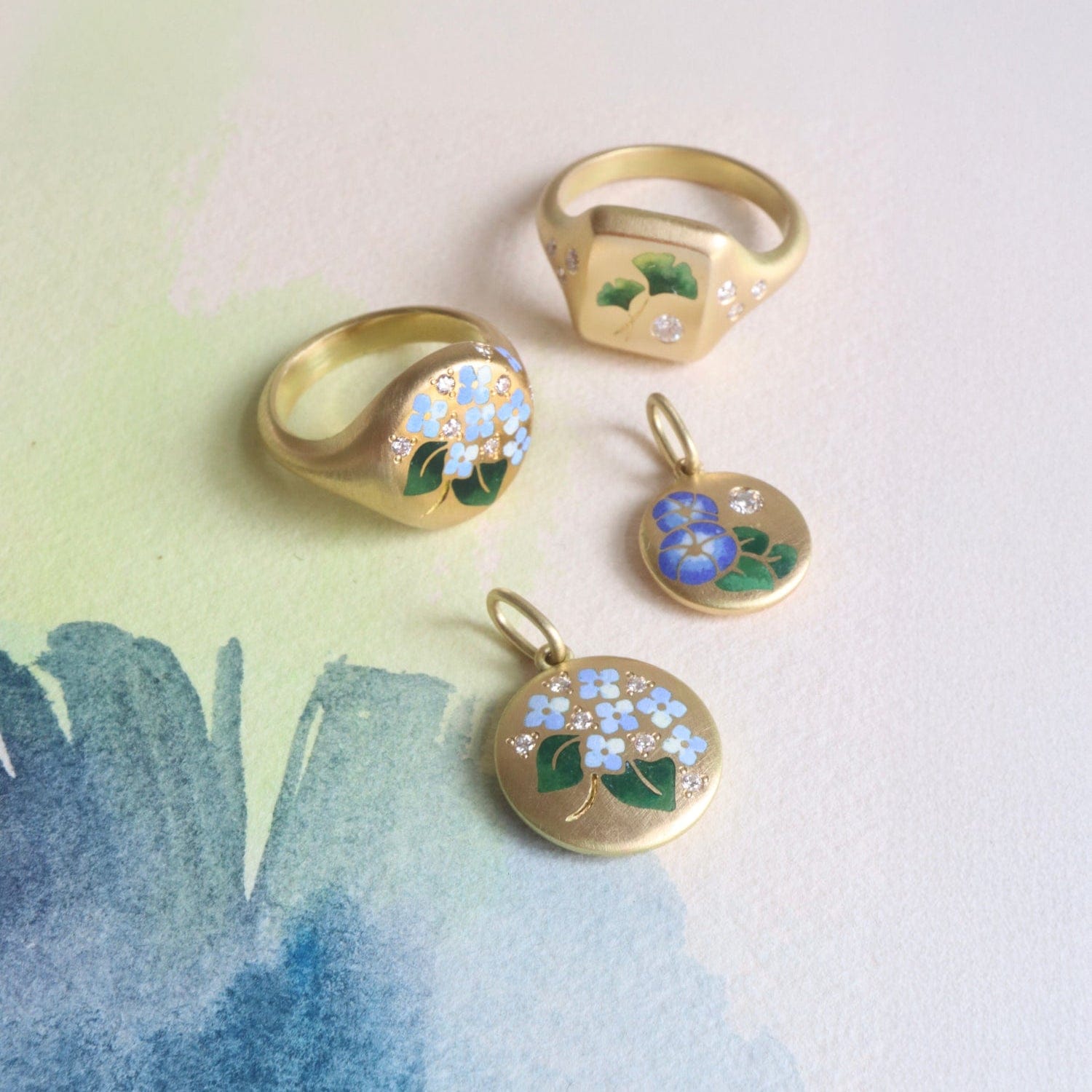 Gwen Barba Charms & Pendants Morning Glory Pendant