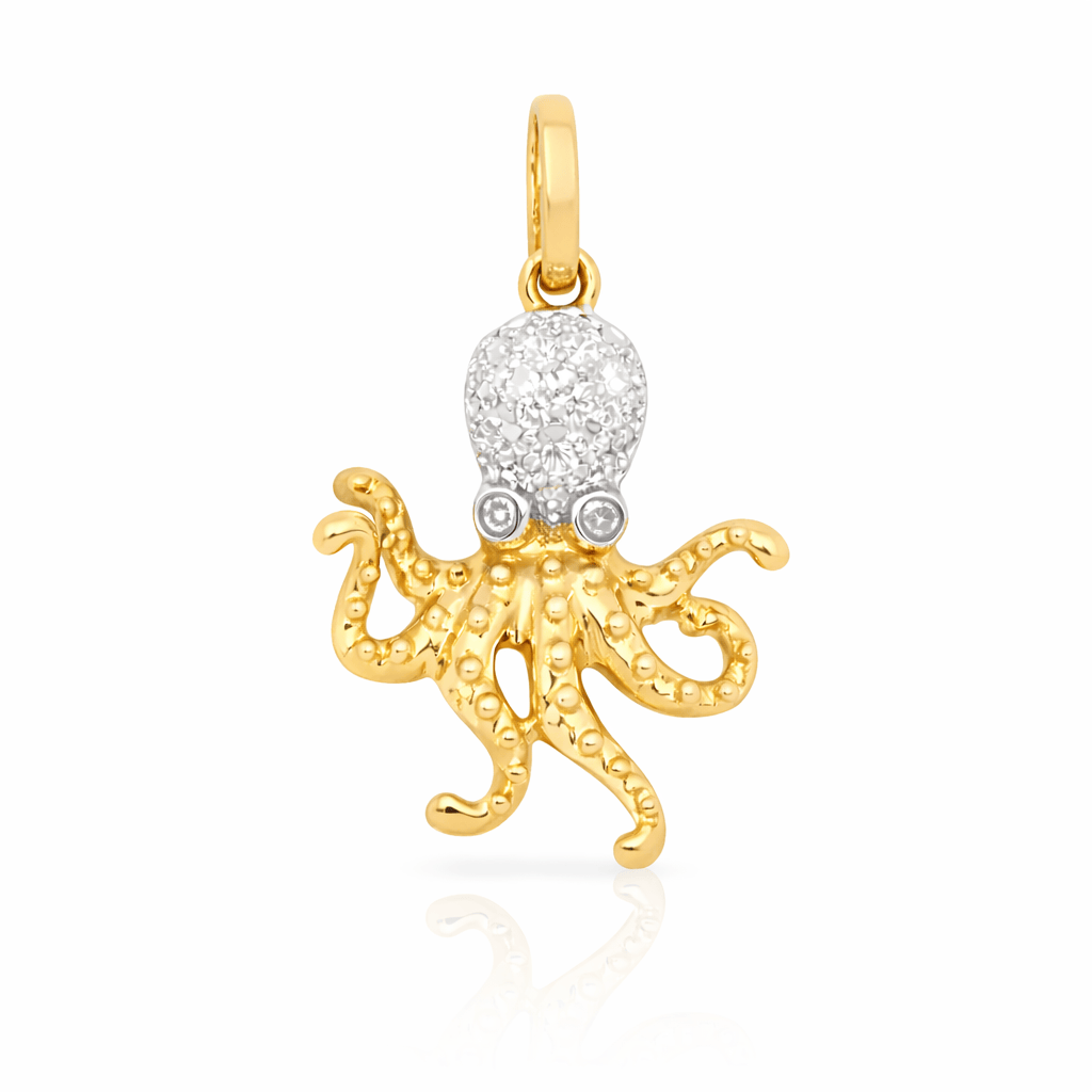 Curated Los Angeles Charms & Pendants Octopus Charm Dainty Animal Pendant