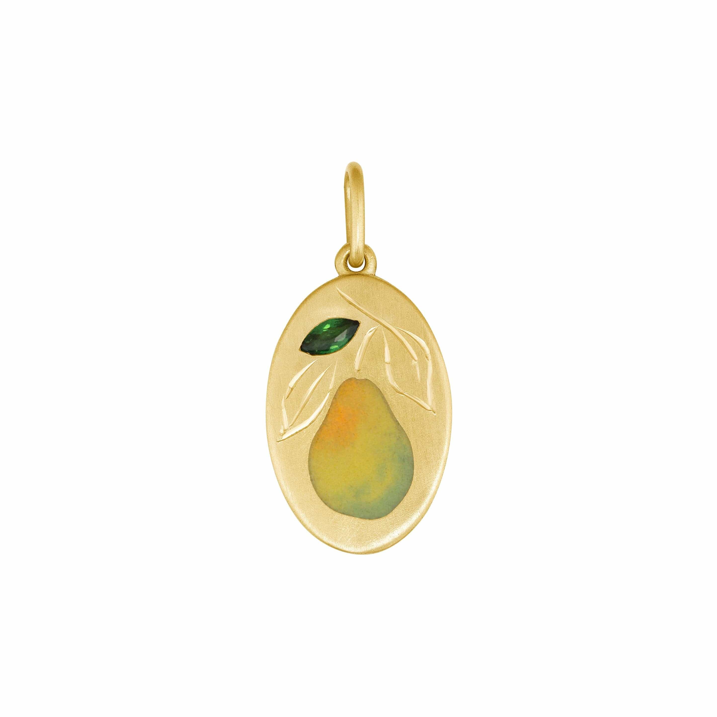 Gwen Barba Charms & Pendants Pear Pendant
