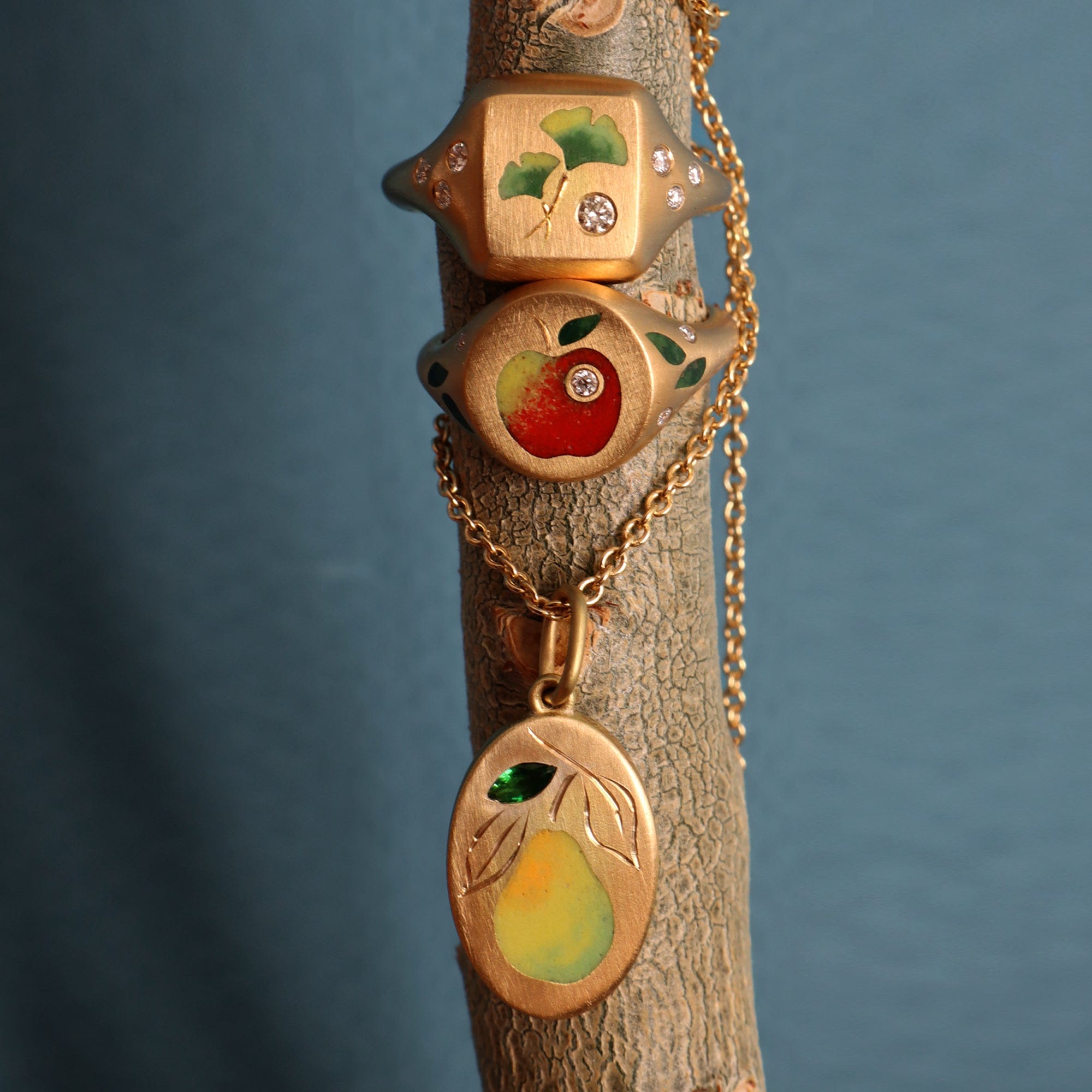 Gwen Barba Charms & Pendants Pear Pendant