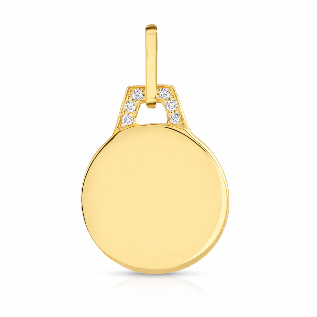 Curated Los Angeles CHARMS Round Dog Tag Charm