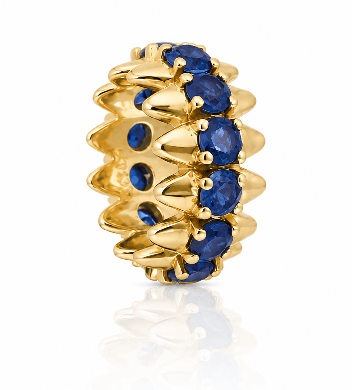 Curated Los Angeles CHARMS Sapphire Spike Rondelle