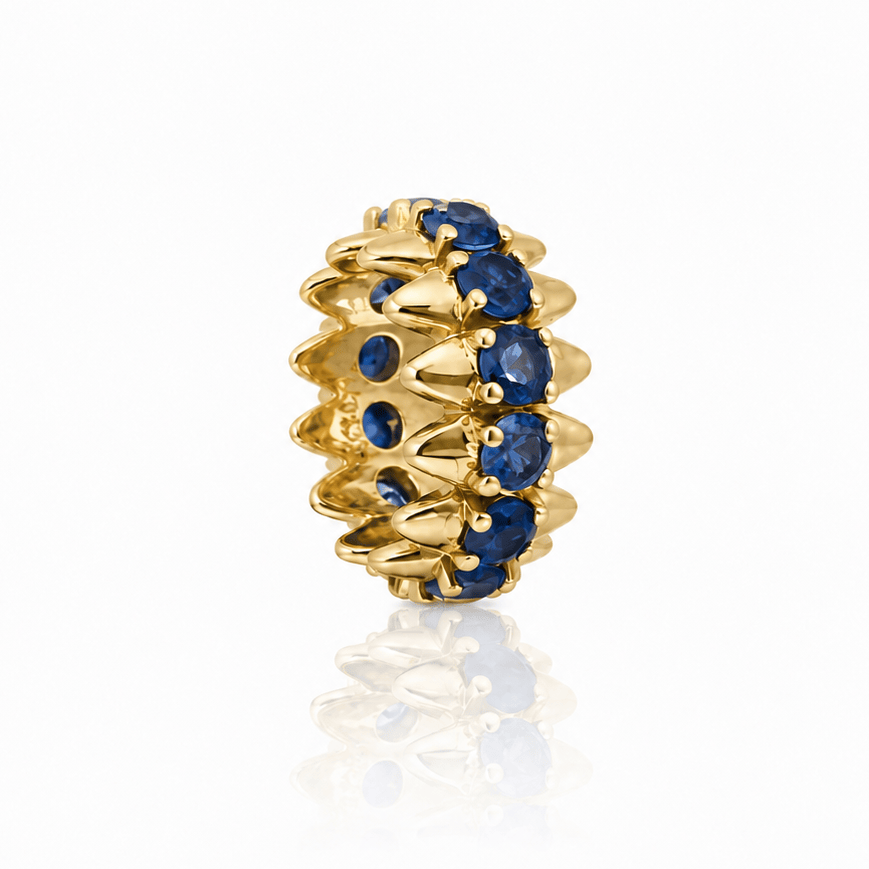 Curated Los Angeles CHARMS Sapphire Spike Rondelle
