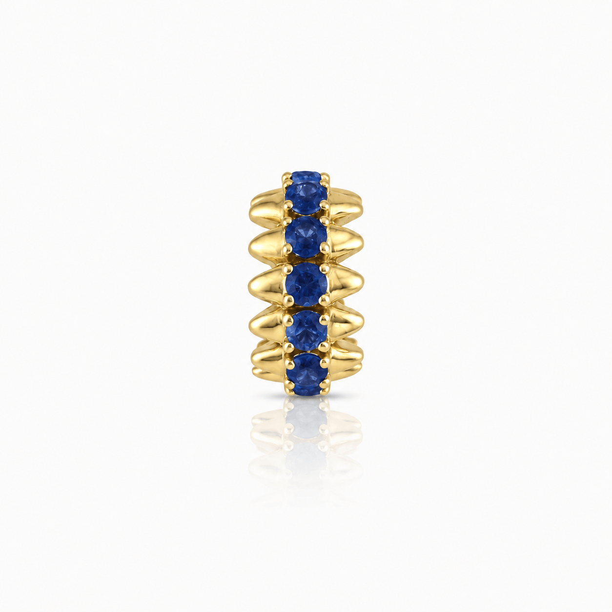 Curated Los Angeles CHARMS Sapphire Spike Rondelle