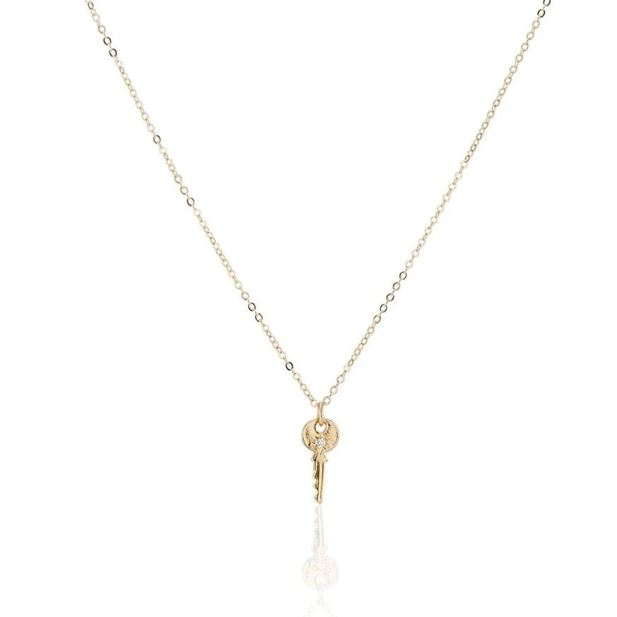 Charlie and Marcelle CHARMS Skeleton Key with Diamond Charm