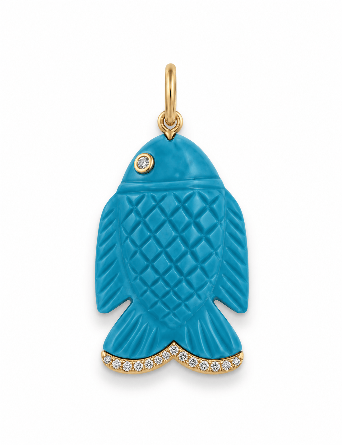 CLA CHARMS Turquoise Fish Charm