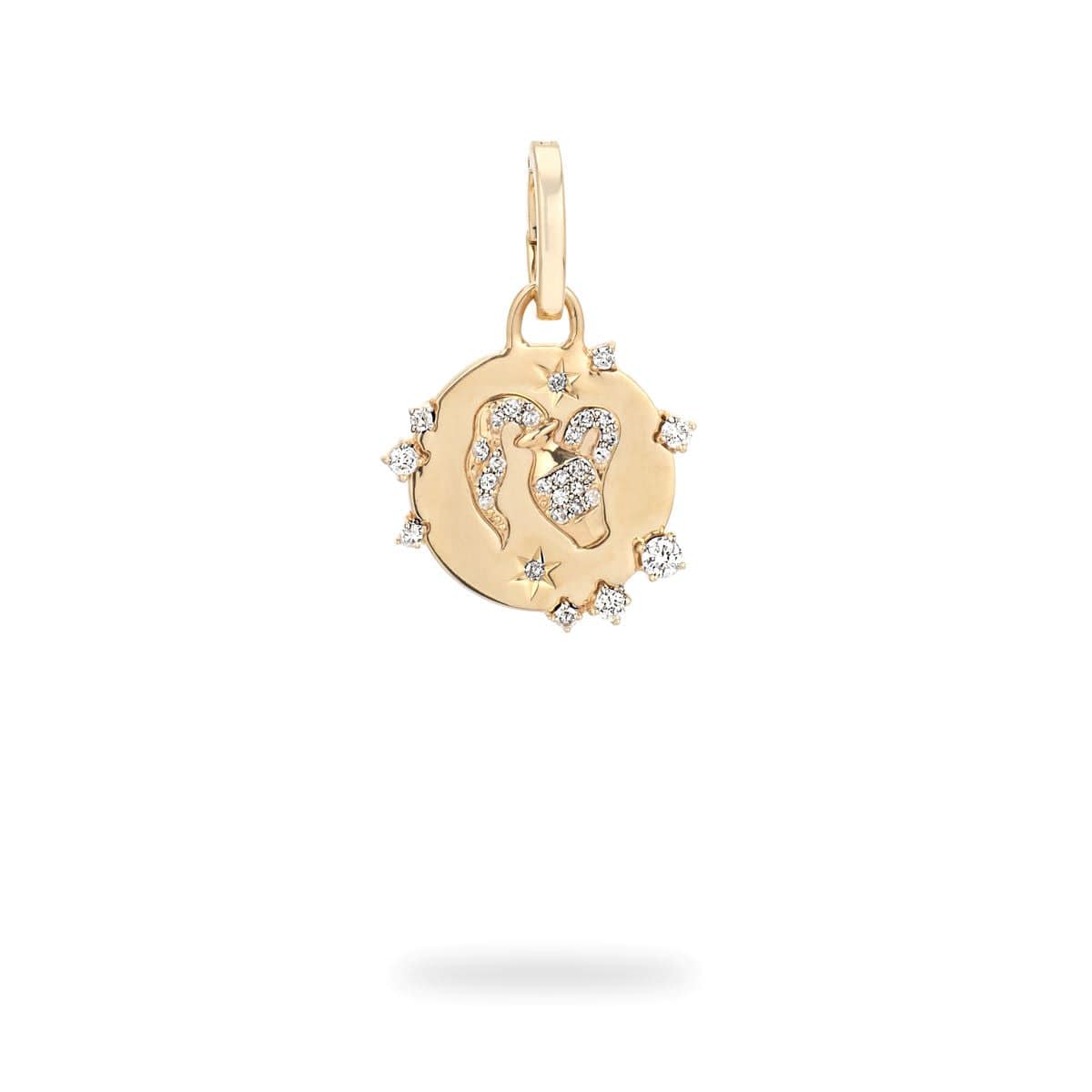 Adina Reyter CHARMS Zodiac Diamond Aquarius Hinged Charm