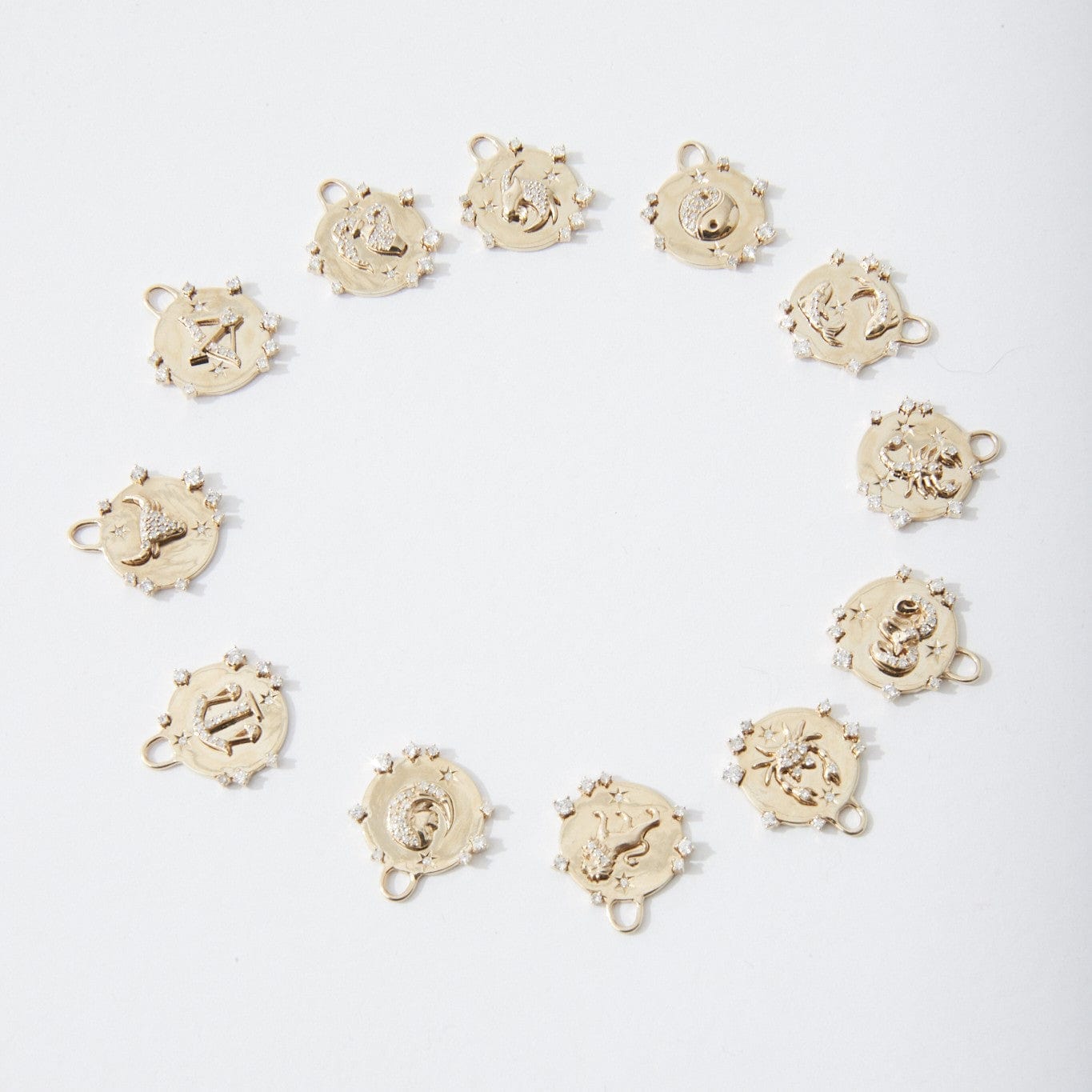 Adina Reyter CHARMS Zodiac Diamond Aries Hinged Charm