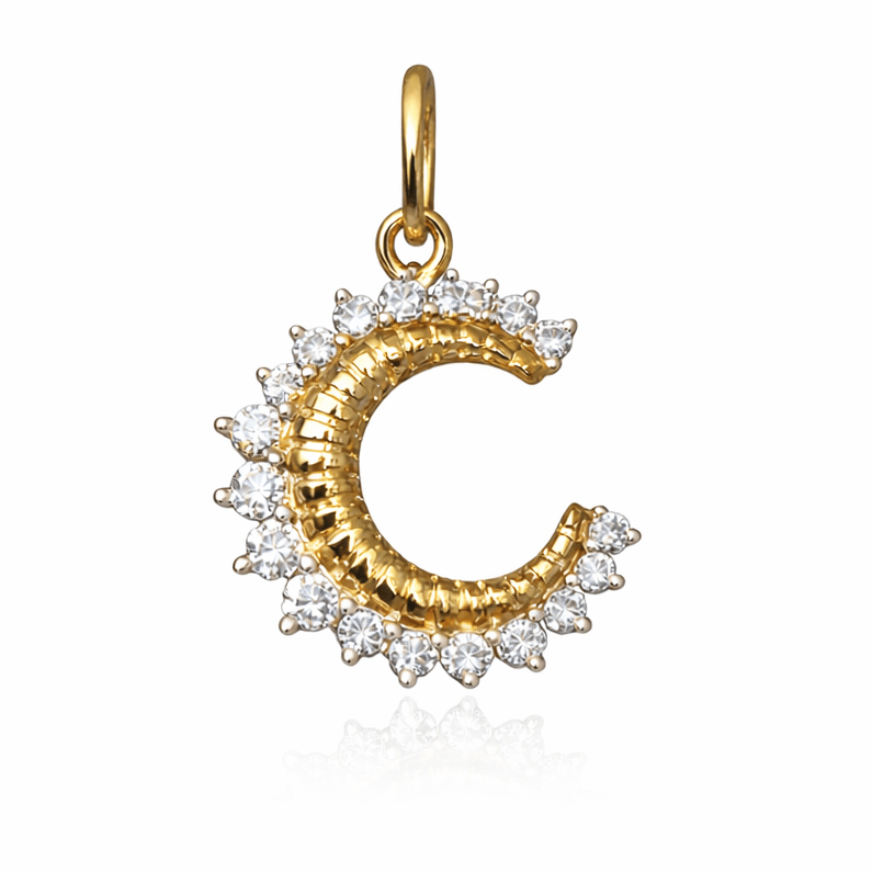 Curated Los Angeles Diamond Moon Charm