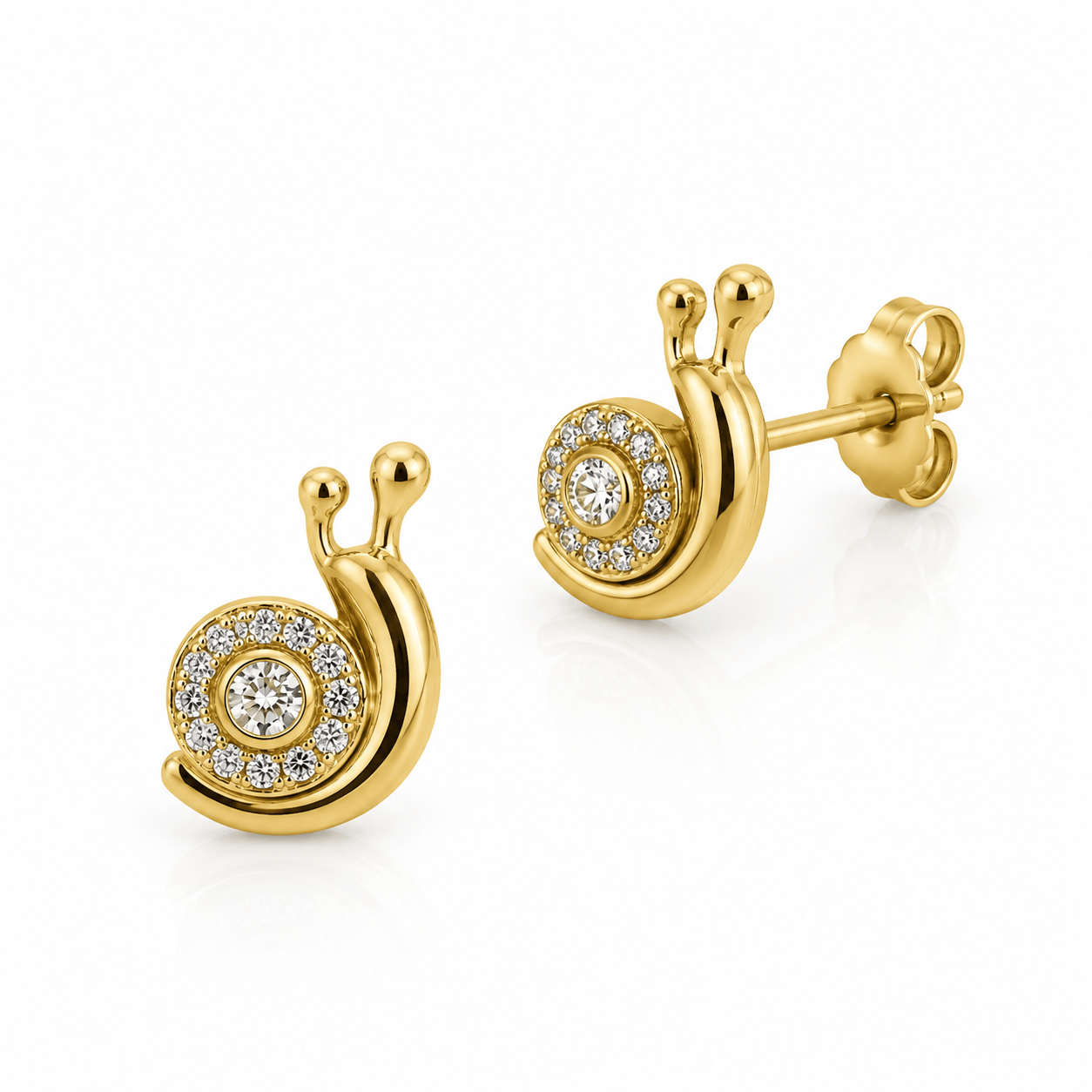 Curated Los Angeles Diamond Snail Studs