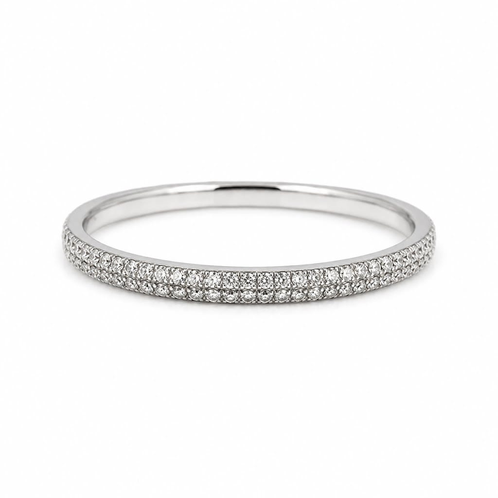 Curated Los Angeles Double Pave Diamond Eternity Band