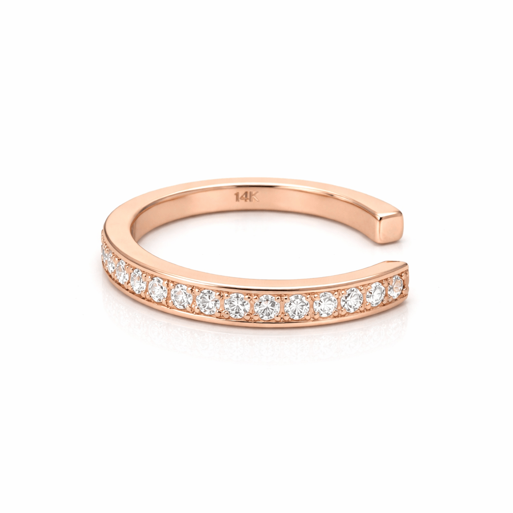 Amazing Grace EAR CUFF French Pave Diamond Ear Cuff 14K