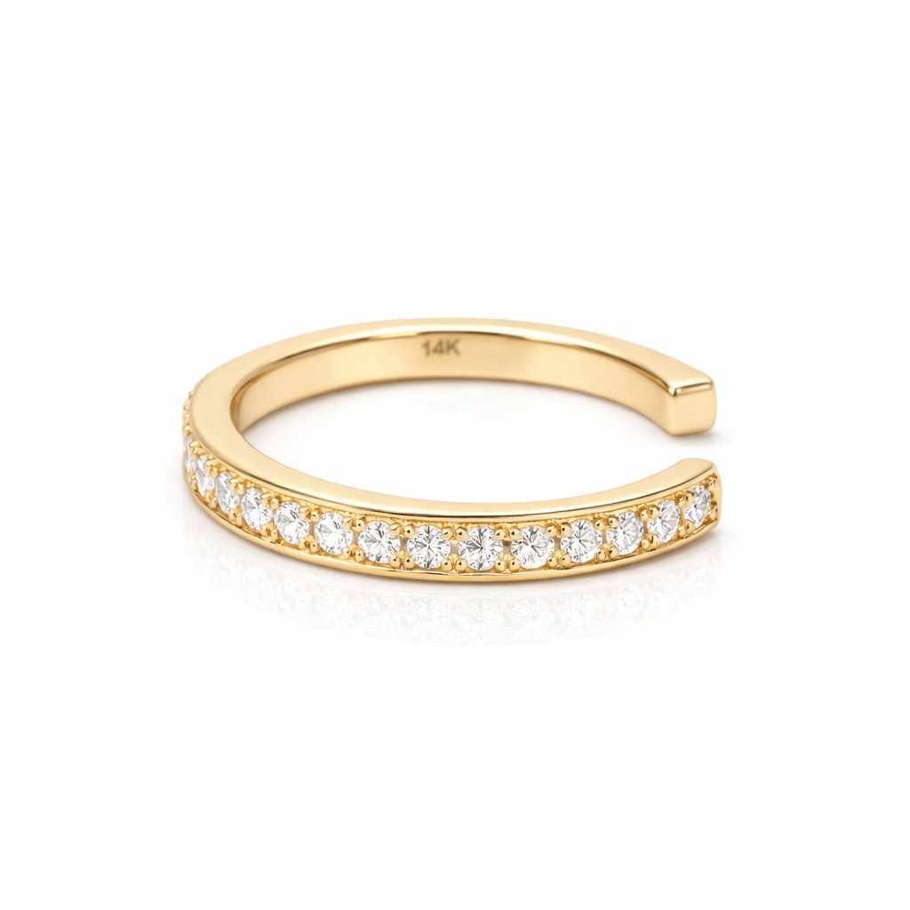 Amazing Grace EAR CUFF French Pave Diamond Ear Cuff 14K