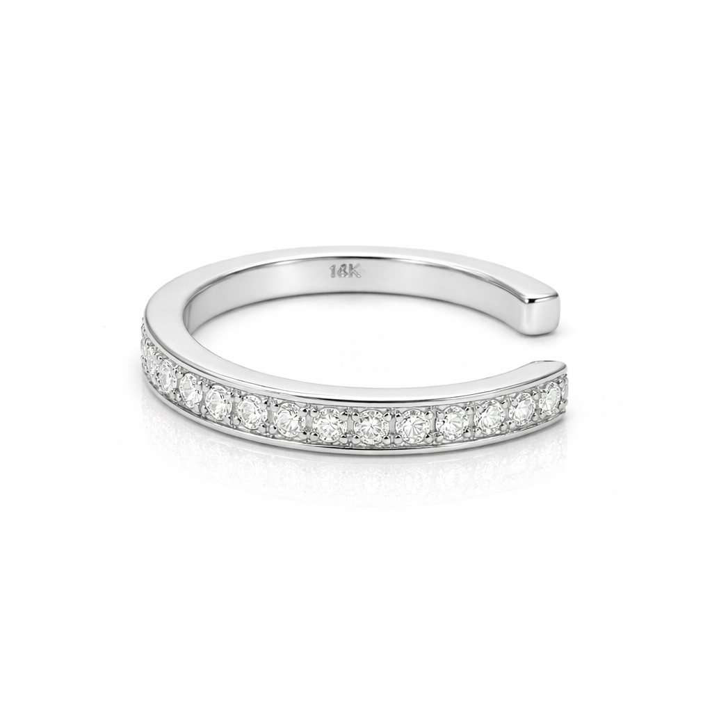 Amazing Grace EAR CUFF French Pave Diamond Ear Cuff 14K