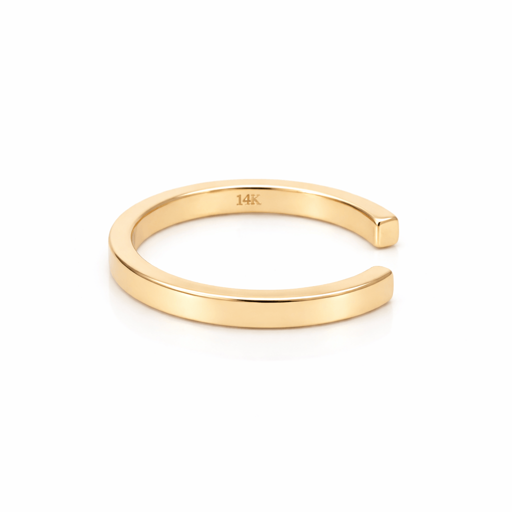 Amazing Grace EAR CUFF Solid Gold Ear Cuff Thin 14K