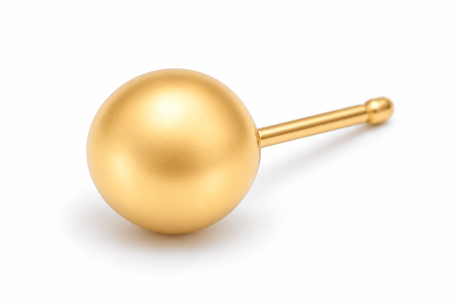 Curated Los Angeles EARRINGS 7mm Gold Ball Studs