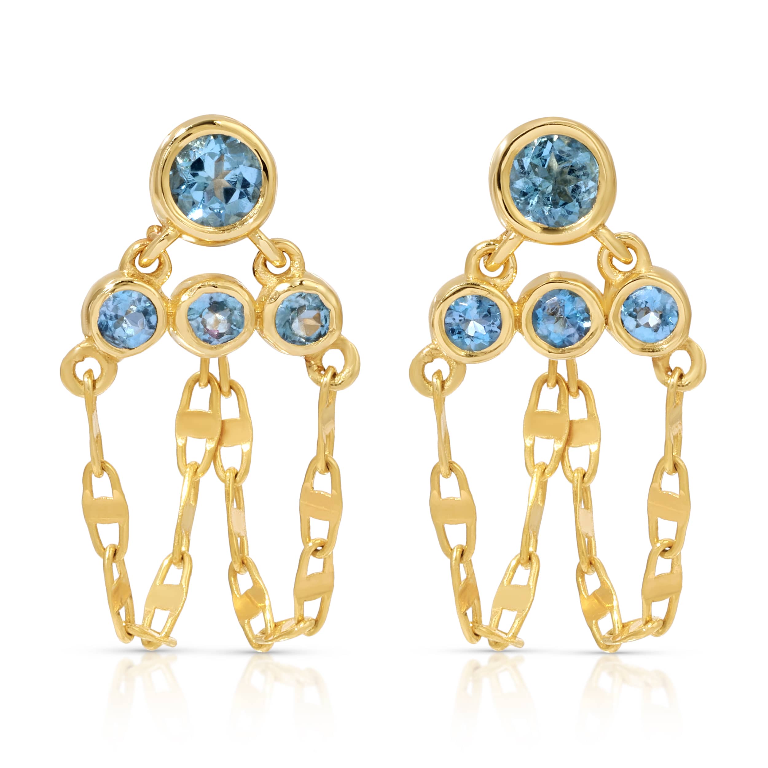 Danielle Morgan EARRINGS Anna Earrings, Aquamarine