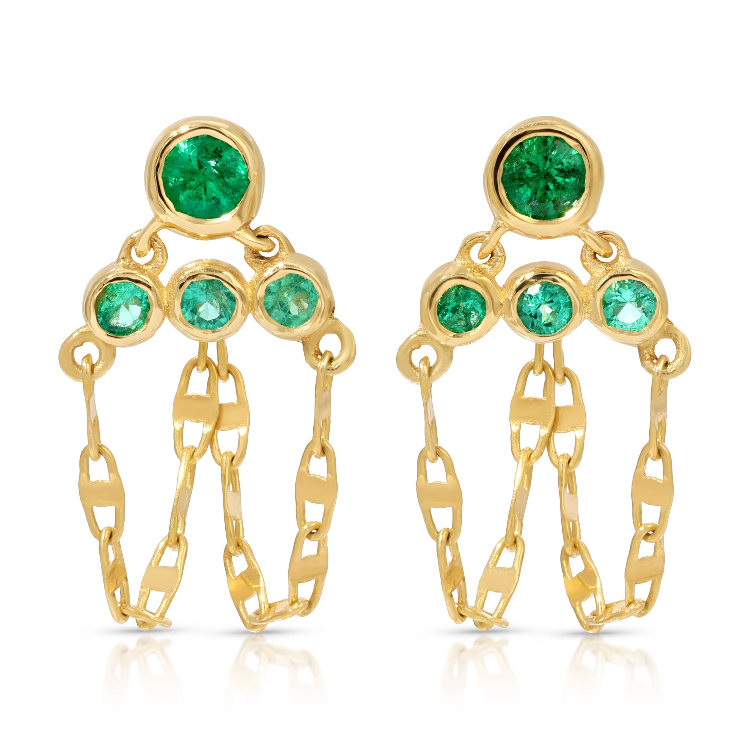 Danielle Morgan EARRINGS Anna Earrings, Emerald