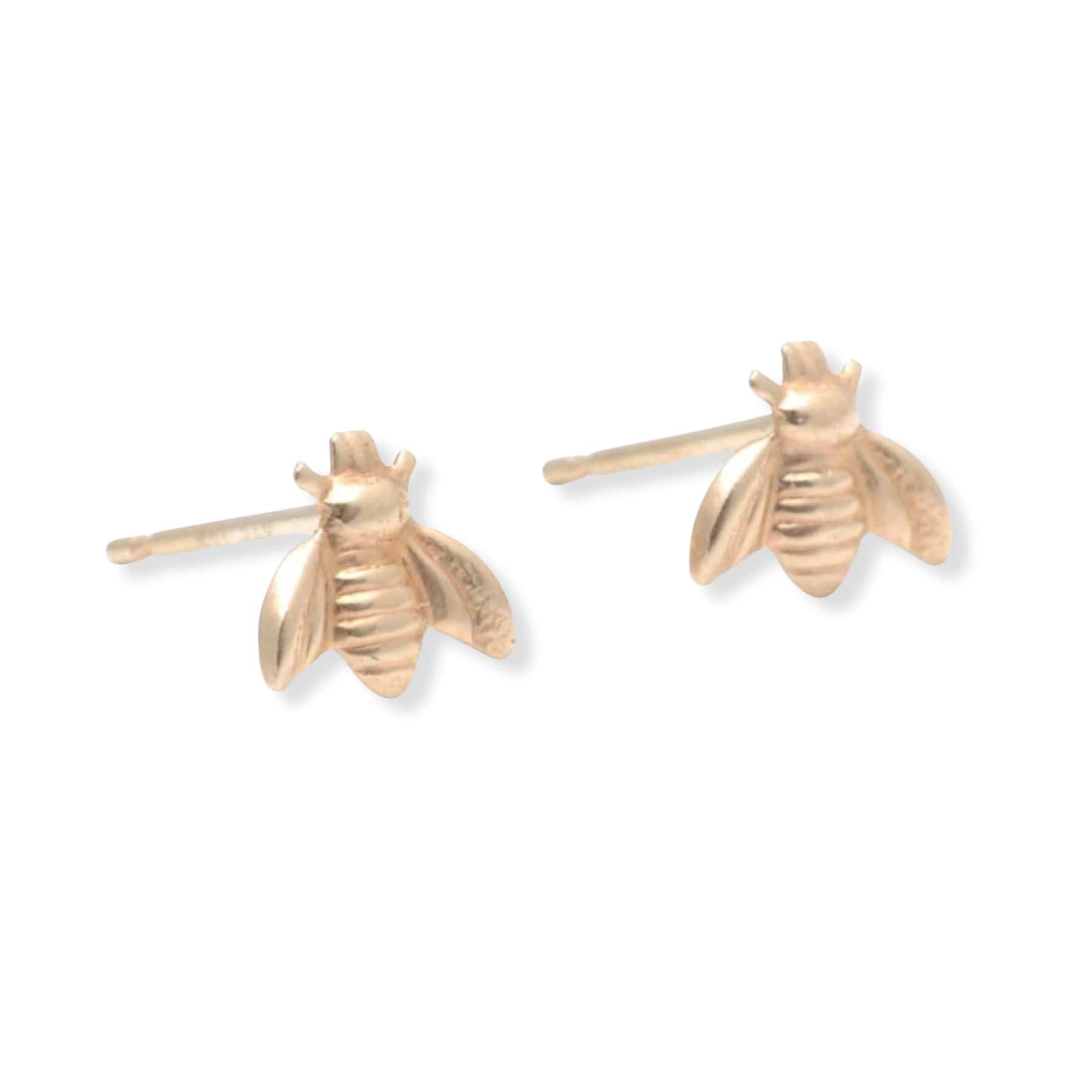 CLA EARRINGS Bumble Bee Yellow Gold Studs