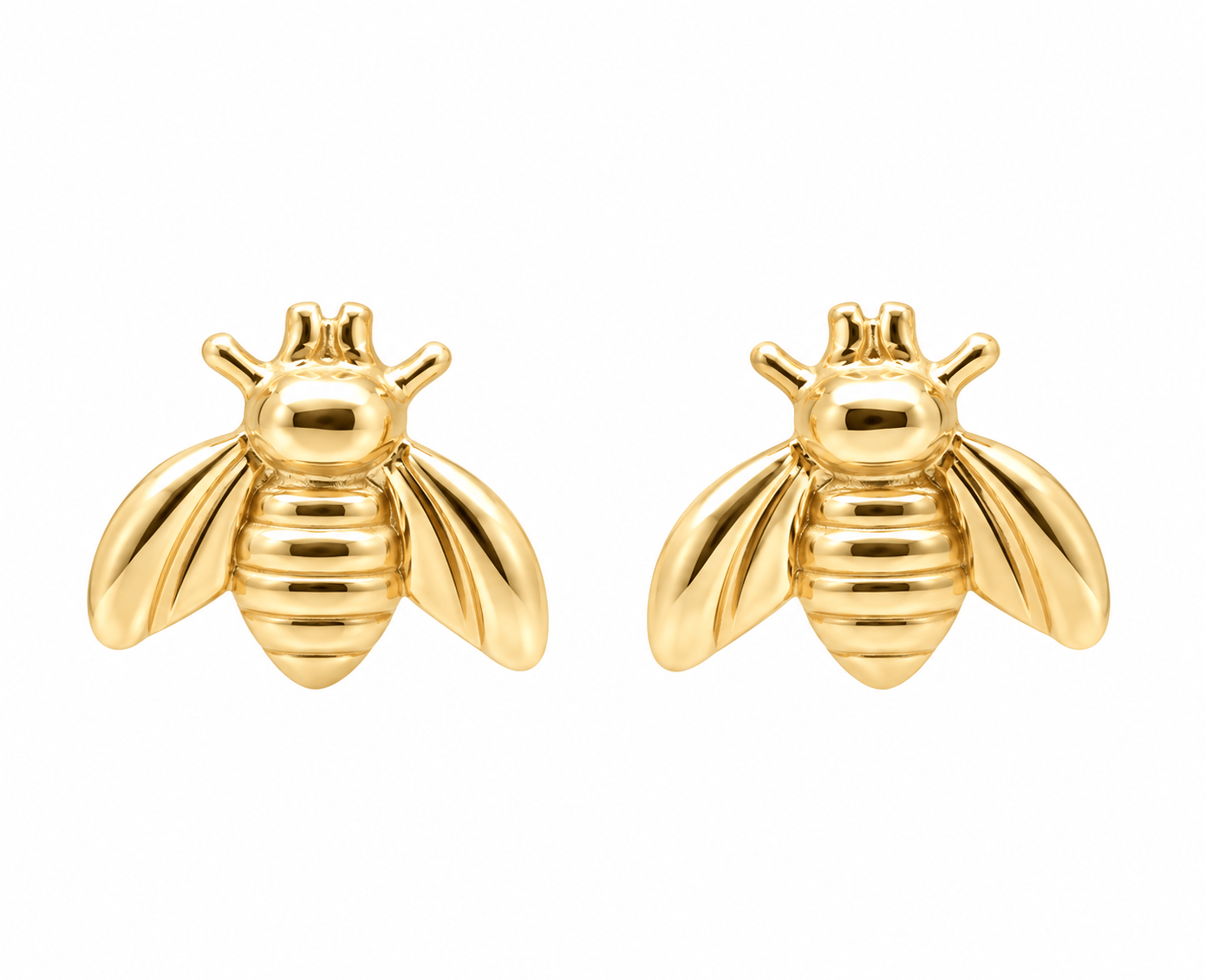 CLA EARRINGS Bumble Bee Yellow Gold Studs
