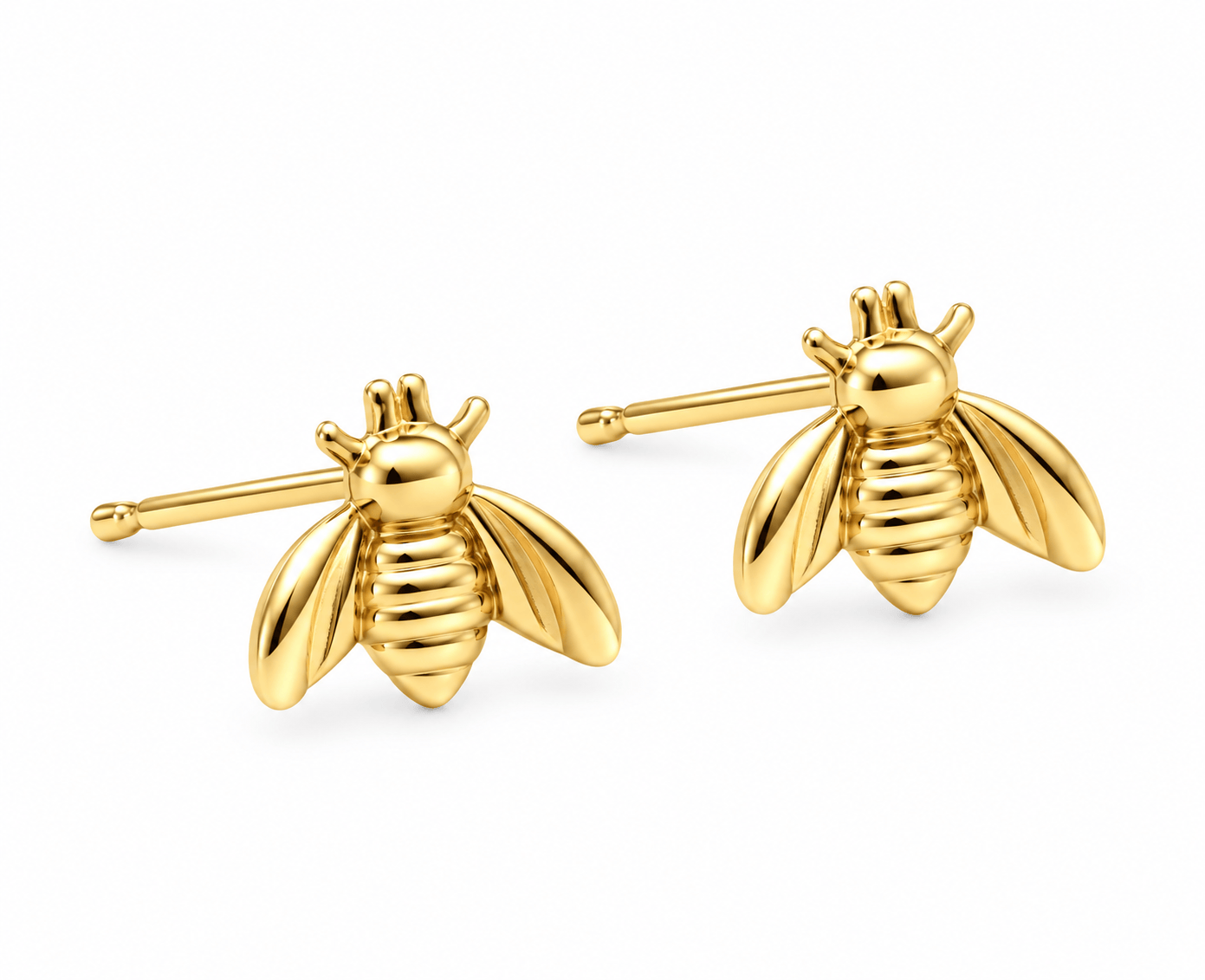 CLA EARRINGS Bumble Bee Yellow Gold Studs