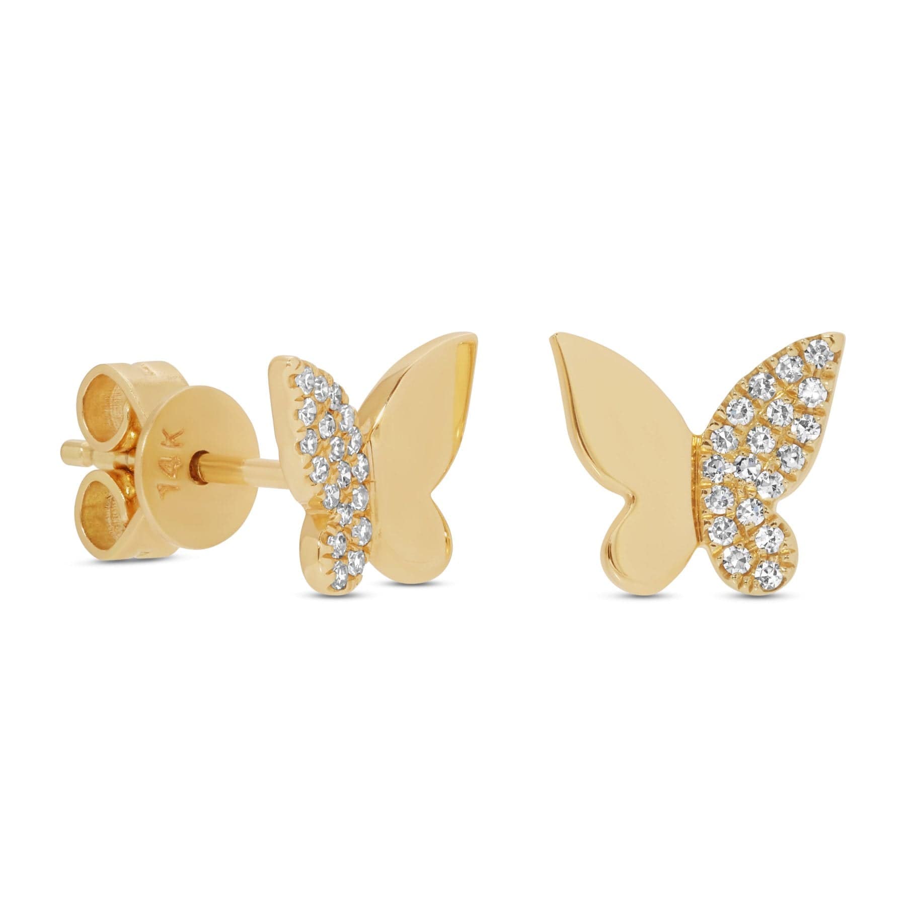 Curated Los Angeles EARRINGS Butterfly Diamond Studs