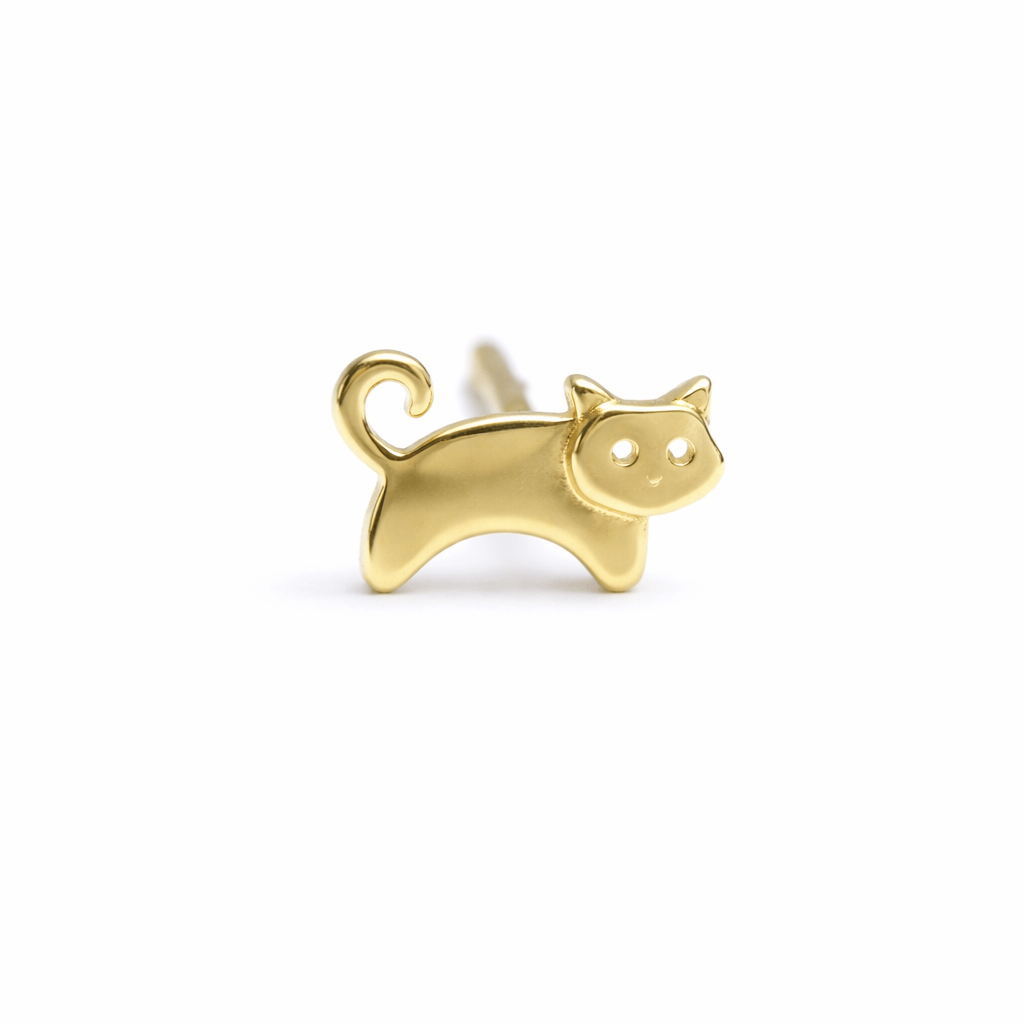 CLA EARRINGS Cat Stud Earrings